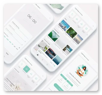 Calming Anxiety Mobile Development Screens